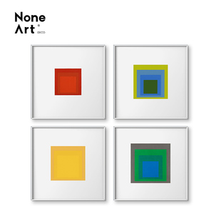 饰画抽象艺术画小众挂画 色块北欧客厅玄关走廊室内卧室装 NEW