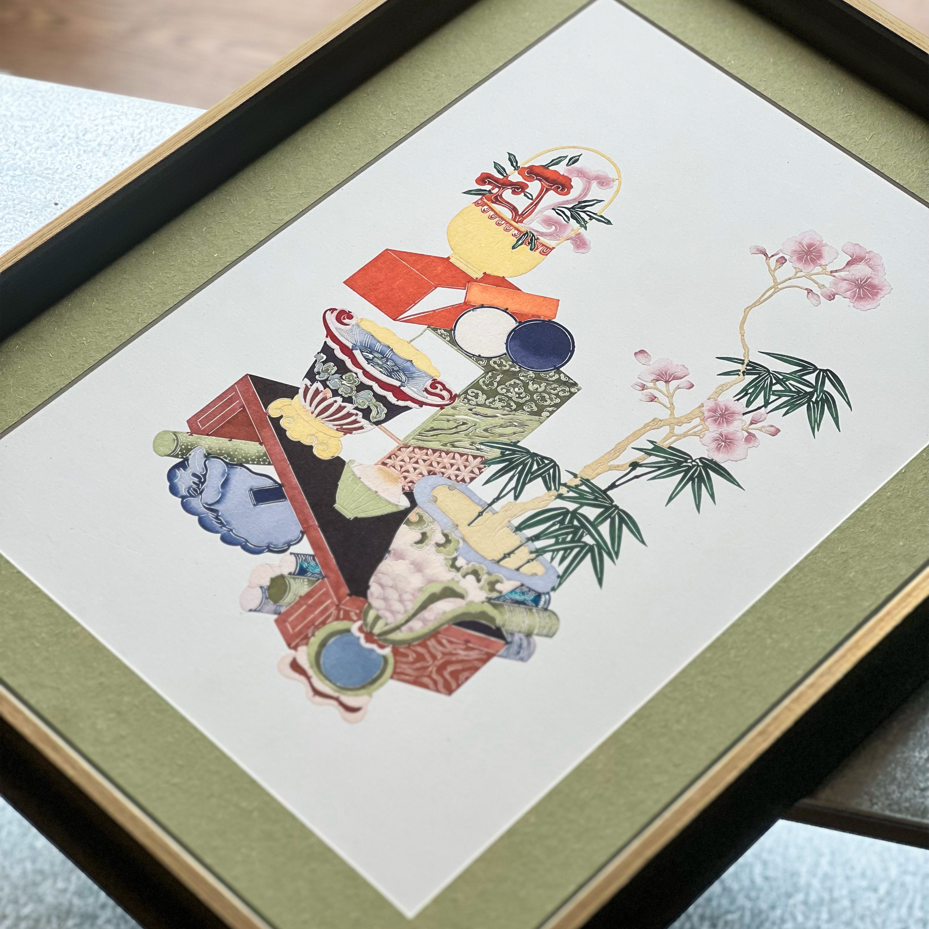 纸韵生春 · 蔚县剪纸清供图新中式客厅玄关书房卧室非遗装饰挂画