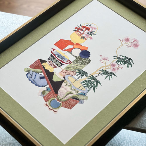 纸韵生春 · 蔚县剪纸清供图新中式客厅玄关书房卧室非遗装饰挂画