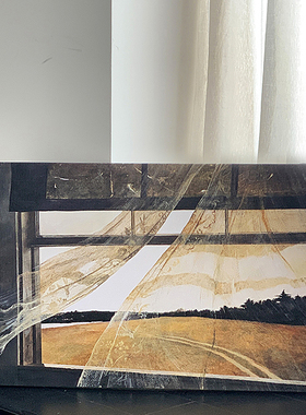 海风 安德鲁怀斯小众卧室挂画 客厅餐厅沙发背景墙装饰抽象艺术画