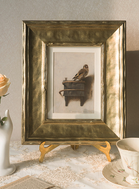 「一只精致小鸟」none art复古装饰画美式挂画沙发照片墙卧室壁画