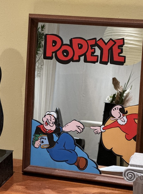 【原创镜画new in】插画大力水手米开朗基罗卡通插画家居潮玩挂画