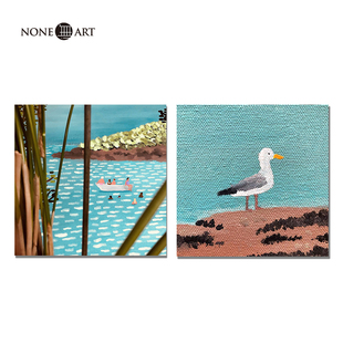 饰画餐厅客厅玄关卧室儿童房免打孔 北欧小清新ins装 挂画 夏天