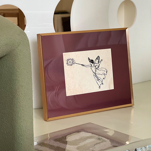 现代简约可爱插画儿童挂画房卧室客厅装 复古美式 饰画 愿望成真