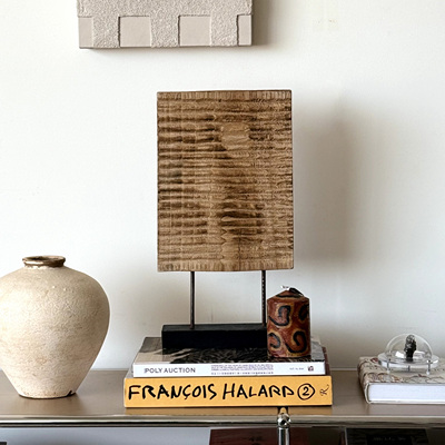 【Nature Script】手工自然主义禅意抽象侘寂中古复古实木摆件