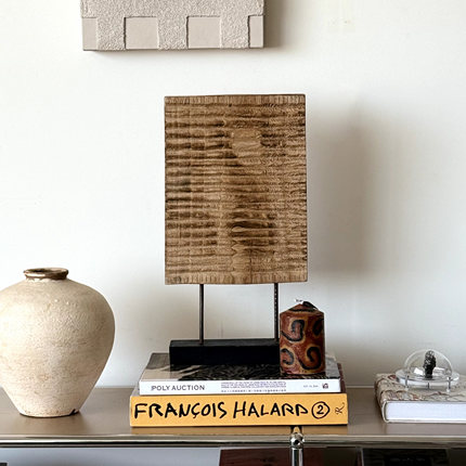 【Nature Script】手工自然主义禅意抽象侘寂中古复古实木摆件