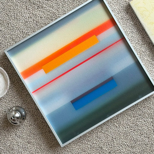 none art抽象色块装饰画客厅现代简约高级亚克力磨砂包豪斯风挂画