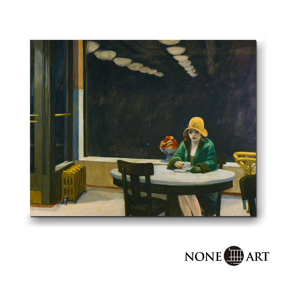 爱德华霍普女人像写实风格简约现代北欧新古典主义软装挂画装饰画