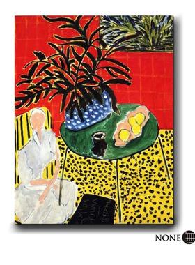 《黑色蕨类》1948,亨利马蒂斯挂画装饰画软装北欧绿植风ins风装饰