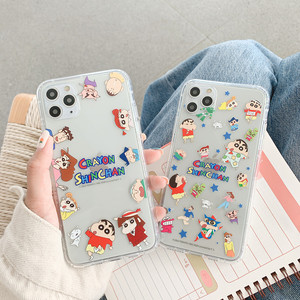 卡通可爱蜡笔小新苹果11ProMax手机壳iPhone11全包6splus透明XR硅胶xr防摔8PLUS男女7代软保护套X/XSMAX新SE2
