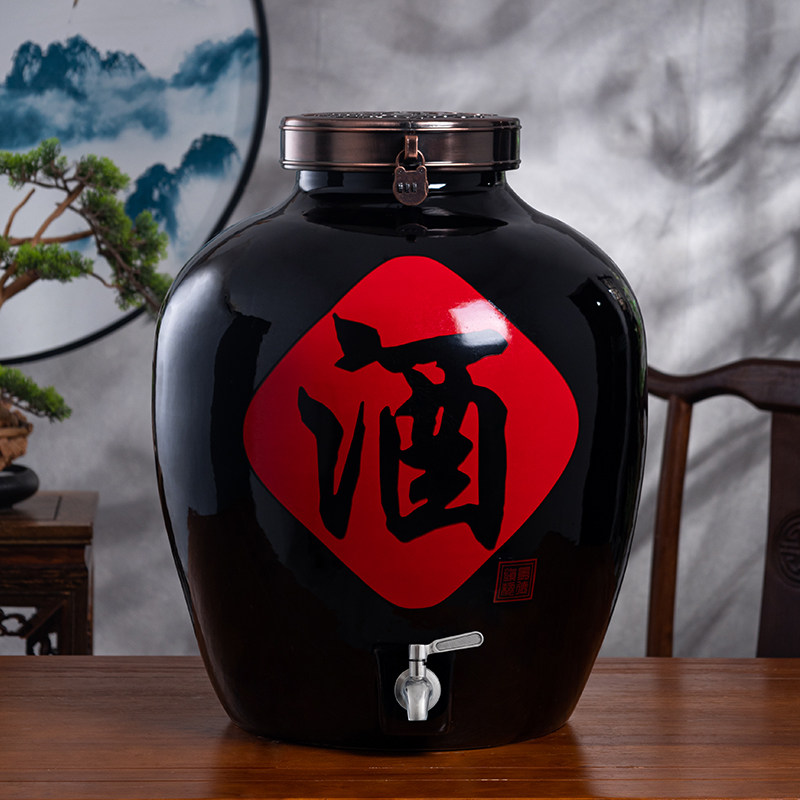 景德镇陶瓷酒坛100斤150斤200斤装空酒瓶大号酒缸密封窖藏储酒罐