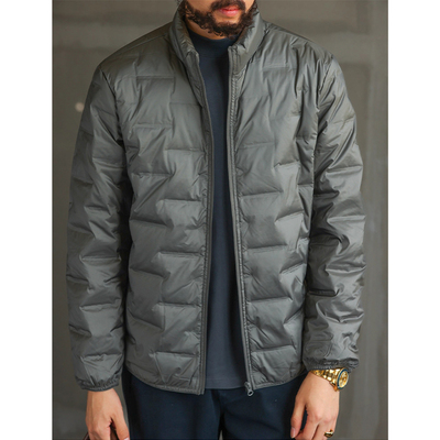 大码无缝90绒轻便排骨羽绒服男士