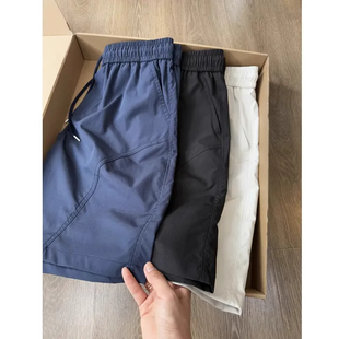 大码300斤斜切冰丝短裤男夏薄款美式速干运动裤子宽松休闲五分裤2