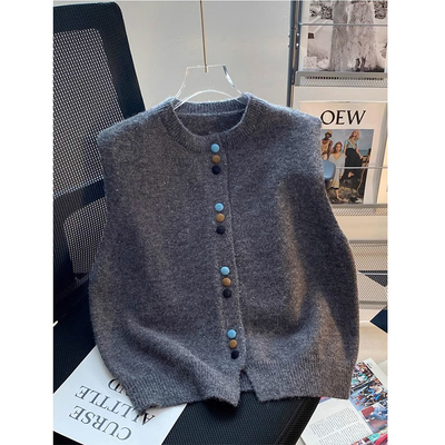 特大码300斤韩系针织马甲背心男