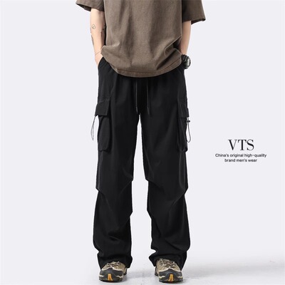 大码300斤美式工装裤男款夏薄款