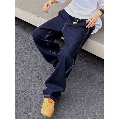 工装美式复古原浆赤耳原牛牛仔裤