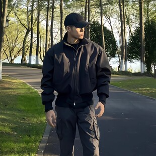 短款 飞行员夹克棉服男冬季 加厚立领棉衣外套棒球服 300斤美式 大码