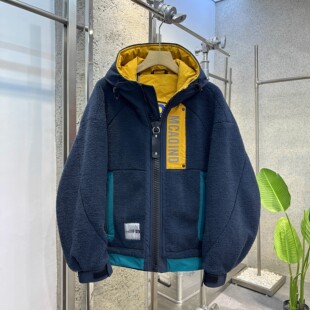 特大码300斤冬季男士羊羔毛加厚羽绒棉服宽松美式休闲颗粒绒外套