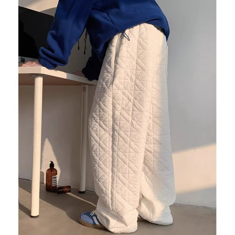 大码300斤绗缝菱格棉裤男秋冬季加厚防寒夹棉裤子宽松阔腿弯刀裤2,男装,休闲裤,淘宝优惠券,粉丝福利购,淘宝优惠卷