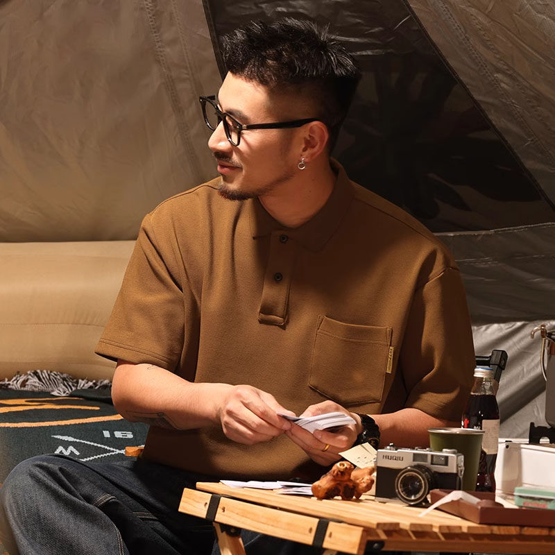 大码300斤美式潮牌polo衫男短袖夏季重磅半袖痞帅宽松男生翻领T恤,男装,Polo衫,淘宝优惠券,粉丝福利购,淘宝优惠卷