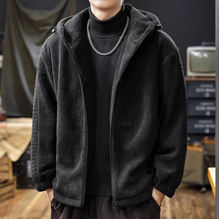 大码300斤加厚保暖摇粒绒羽绒棉服男冬季短款加绒保暖羊羔绒外套