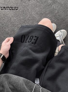 大码300斤美式篮球运动短裤男款