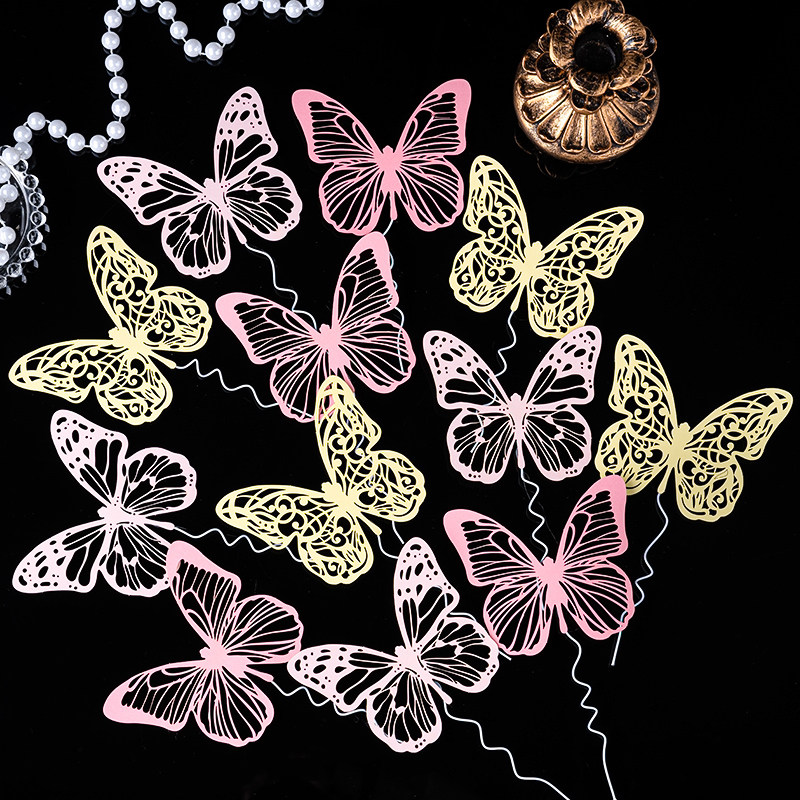 唯美梦幻蝴蝶少女心生日蛋糕装饰插件仿真蝴蝶生日甜品台烘焙摆件,节庆用品/礼品,节日装扮用品,淘宝优惠券,粉丝福利购,淘宝优惠卷