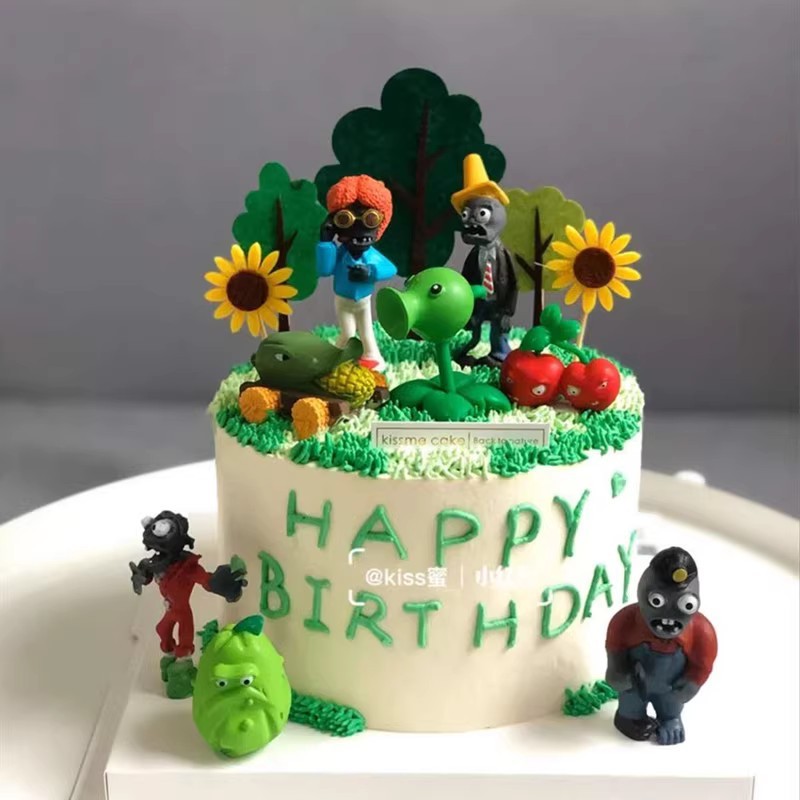 儿童蛋糕生日派对植物烘焙