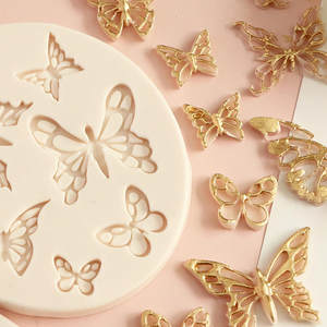 蝴蝶造型硅胶模具甜品桌彩蝶装饰