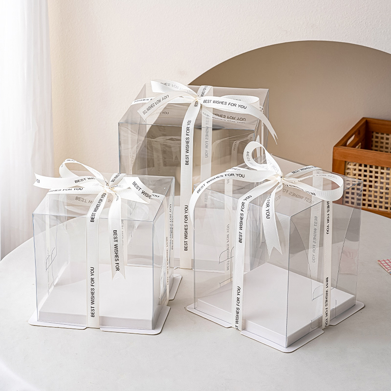 透明生日蛋糕盒子四寸八寸