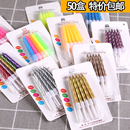 饰螺纹小蜡烛儿童卡通创意浪漫金色银色 100套蜡烛生日派对蛋糕装
