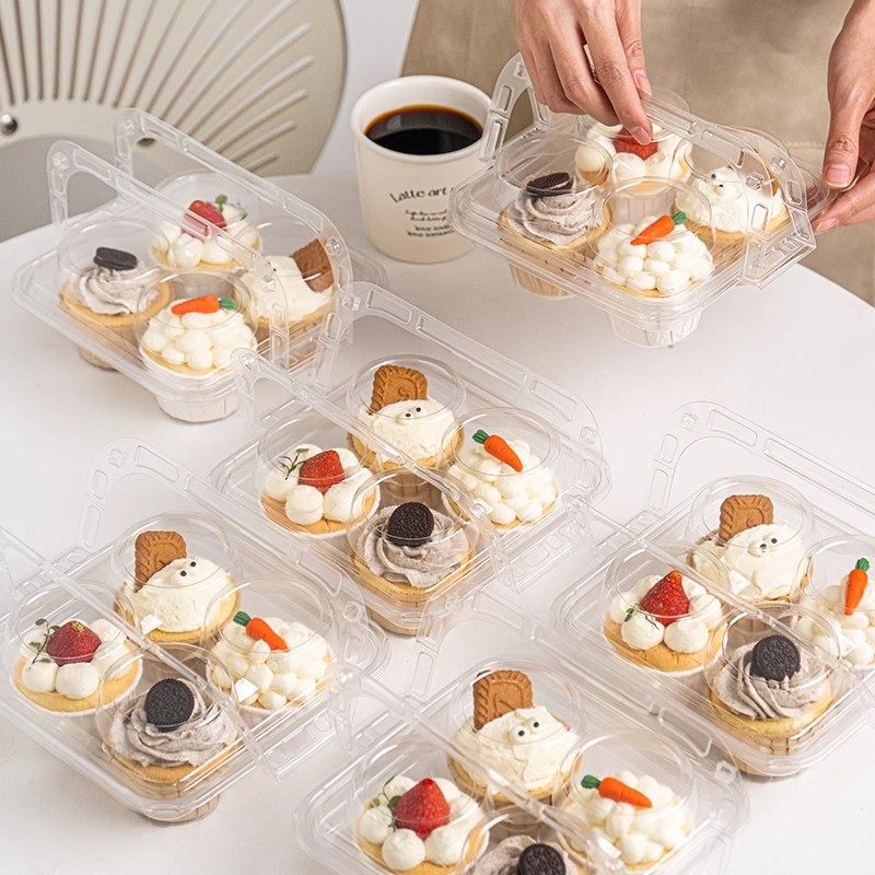 纸杯蛋糕包装盒透明手提吸塑盒带盖1/2/4粒玛芬蛋糕甜品打包盒子,厨房/烹饪用具,点心包装盒/包装袋,淘宝优惠券,粉丝福利购,淘宝优惠卷