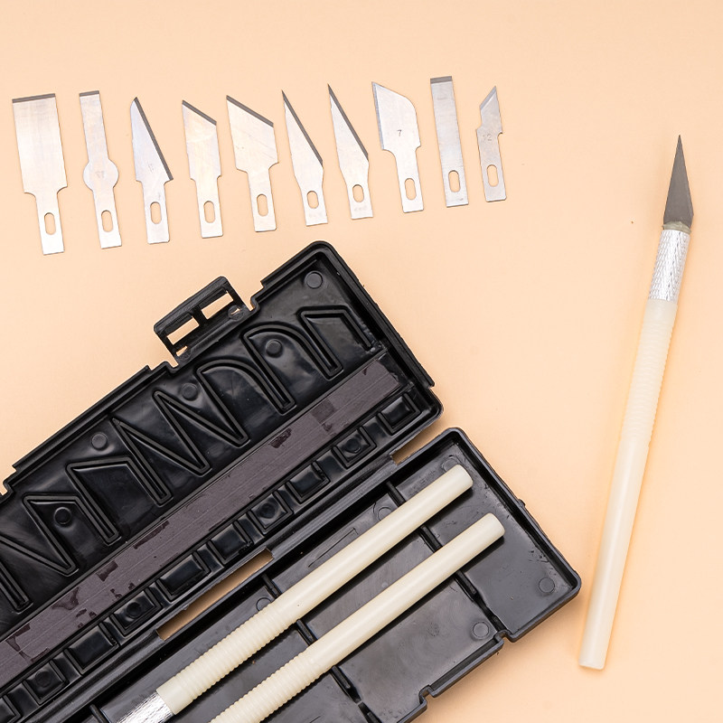 13件套diy翻糖精致工具刀美工刀塑形刀雕刻刀雕刻干佩斯烘焙器具_虎窝淘