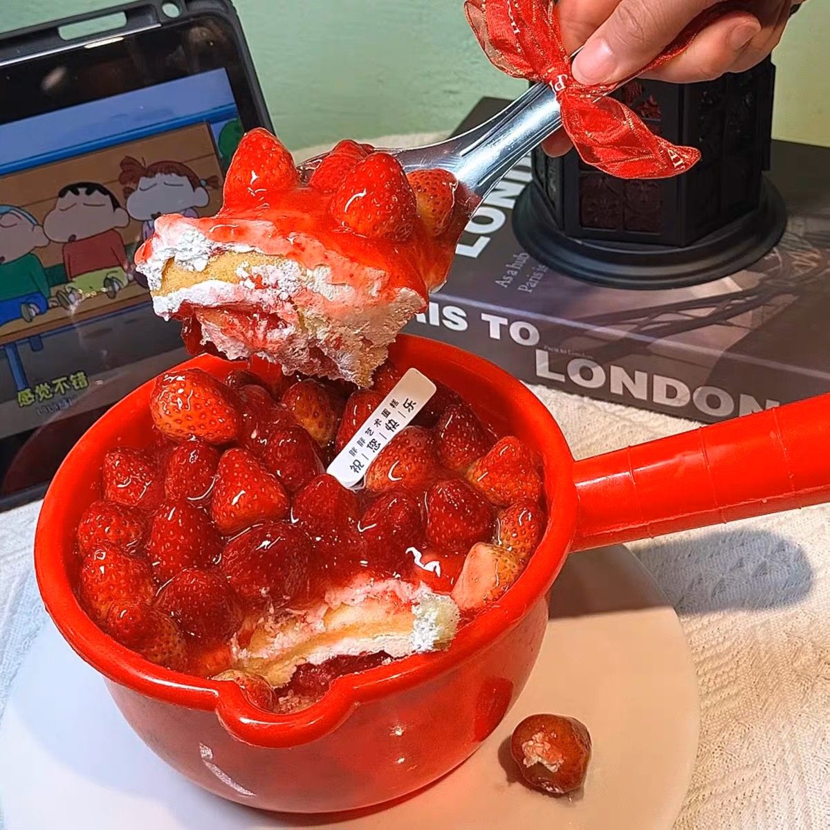 网红圣诞节创意草莓蛋糕装饰红色复古水瓢小红书搞怪水舀烘焙装扮,节庆用品/礼品,节日装扮用品,淘宝优惠券,粉丝福利购,淘宝优惠卷