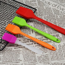 One piece color high temperature resistant silicone brush oil brush barbecue brush no hair off silicone brush color random hair