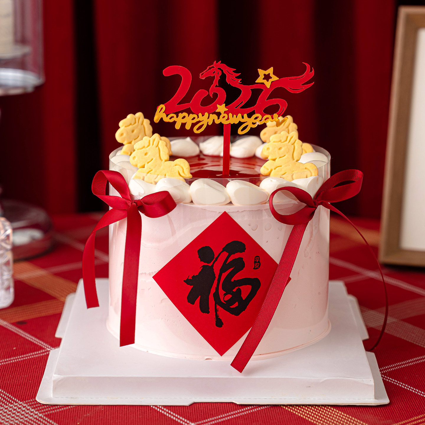 2026马年快乐蛋糕装饰亚克力插牌元旦跨年派对福字贴纸饼干插件,节庆用品/礼品,节日装扮用品,淘宝优惠券,粉丝福利购,淘宝优惠卷