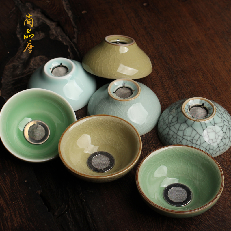 青瓷茶具配件茶漏和公道杯