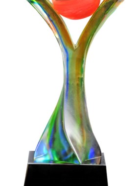 冲五钻 打折包邮 琉璃奖杯 YL琉璃D-026Y奖杯L