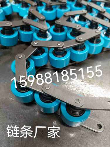三倍速链条全钢制BS30-C212A节距38.1流水线链条BS30-C216A尼龙轮