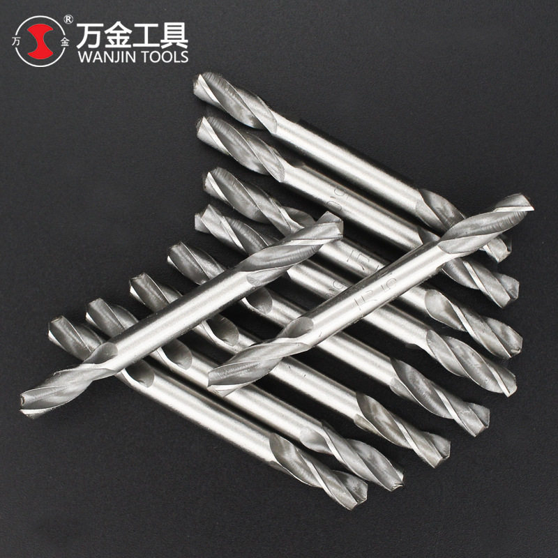 万金双头不锈钢麻花钻铁铝合金打孔直柄钻HSS高速钢钻头3.2mm4.2图片