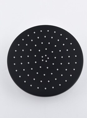 铜黑色增压淋浴花洒喷头浴室洗澡莲蓬头大花洒头81012英寸喷头