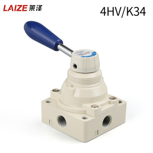 手转阀气动开关手动阀气缸气阀8换向控制K34R6 HV200D机械