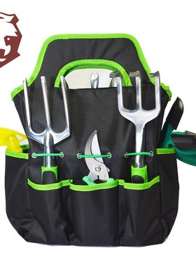 亚马逊源头厂货镁铝合金花园工具9件套园林园艺工具套装绿色