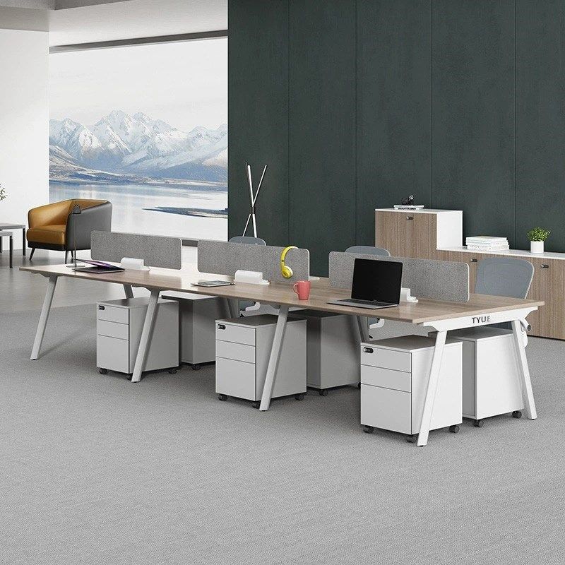 佛山办公桌椅组合简约现代轻奢46人工位办公室职员桌子办公家具,居家布艺,办公桌垫,淘宝优惠券,粉丝福利购,淘宝优惠卷