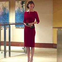 Приталенное платье, осеннее