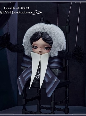 POPMART 泡泡玛特SKULLPANDAx星期三毛绒公仔奈弗莫尔学院校服版