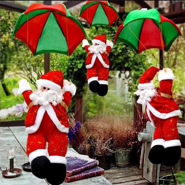 圣诞老人降落伞吊顶装饰装饰品