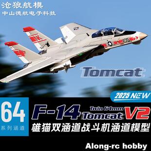 沧狼 飞翼带收放F-14 V2 双64mm涵道仿真模型遥控飞机内置陀螺仪