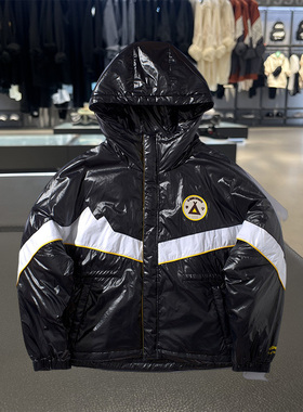 新品中国李宁潮流休闲时尚系列女子保暖宽松短棉服AJMP548