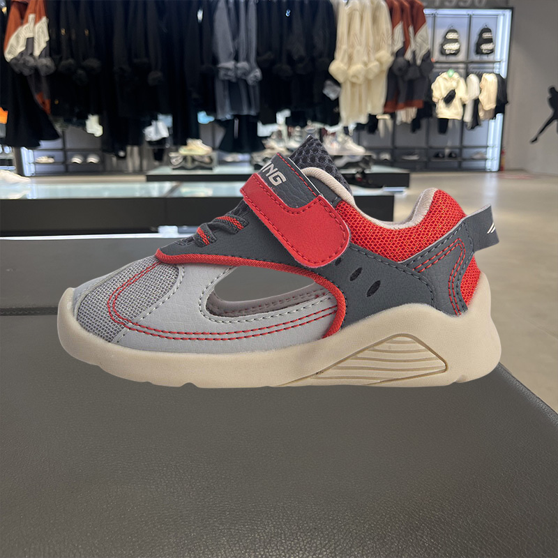 李宁童鞋学步鞋男女童婴幼儿新款圆头鞋子低帮运动鞋YKHQ044